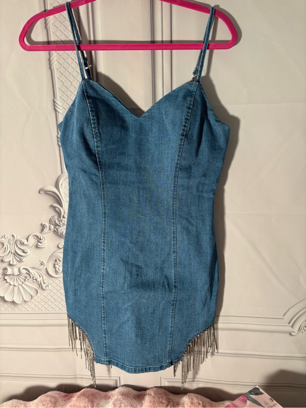 Haunted Monde Western Chic Mini Dress with Fringe Dress Size Large